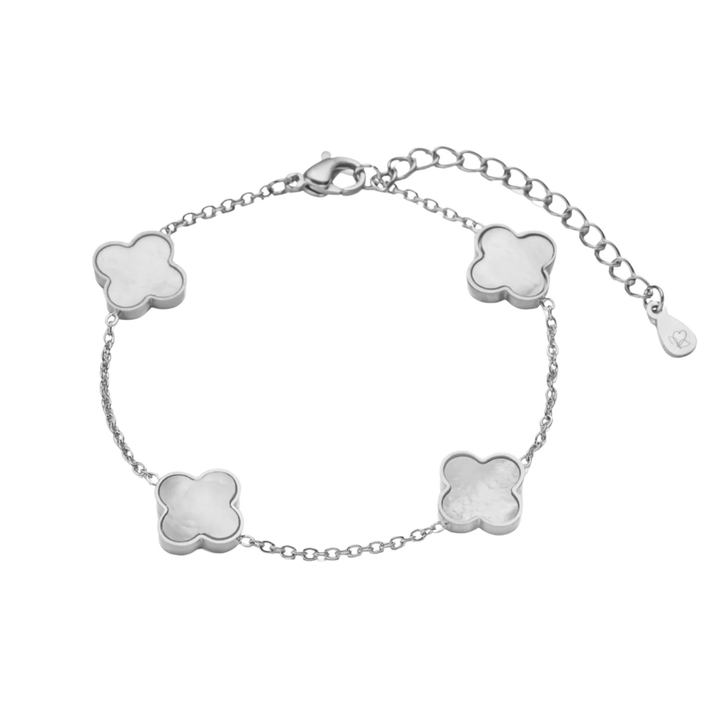 „Silver Clover“ Armband