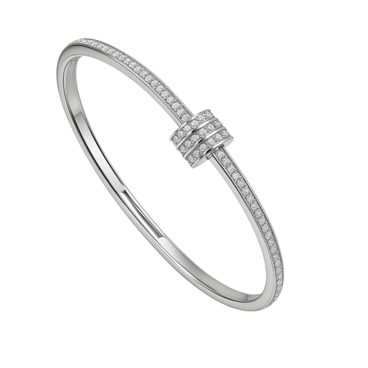 „Silver Twist“ Armreif