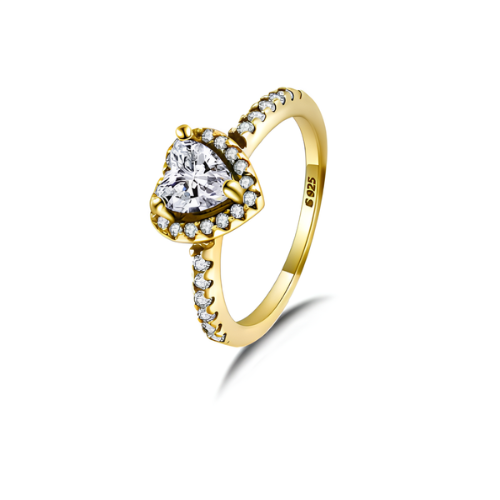 "Golden Heart" Ring