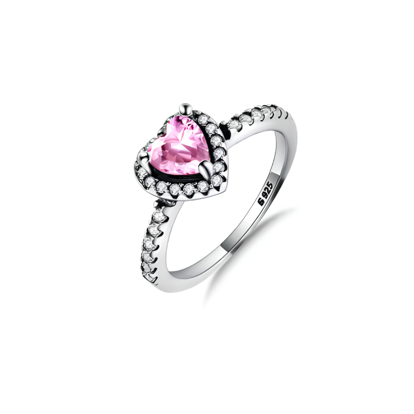 “Rosy Halo” Ring