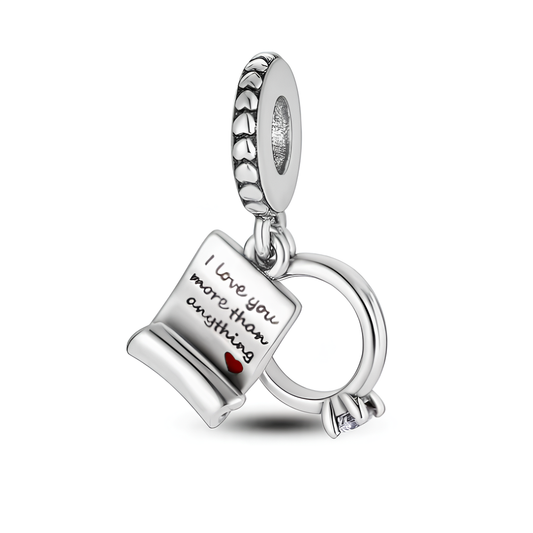 "I Love You More Than Anything" Charm