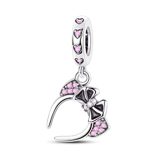 "Pink Ribbon Heart" Charm