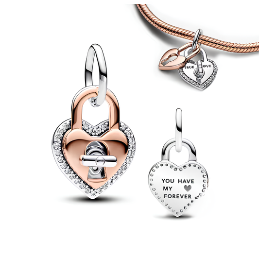 „You Have My Heart“ Herz Schloss Charm