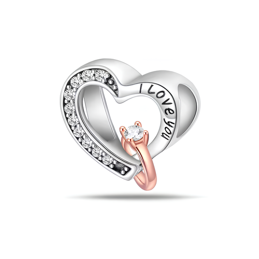 „I Love You“ Herz Ring Charm