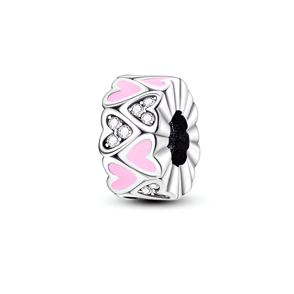 „Rosé-Herz“ Charm