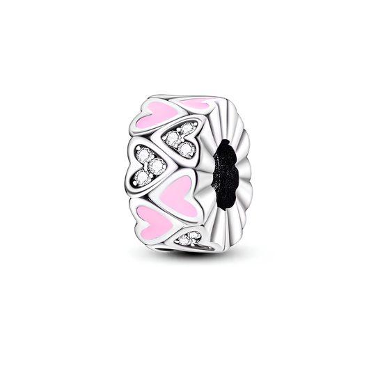 „Rosé-Herz“ Charm