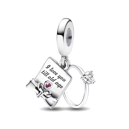 "I love you till old age" Charm