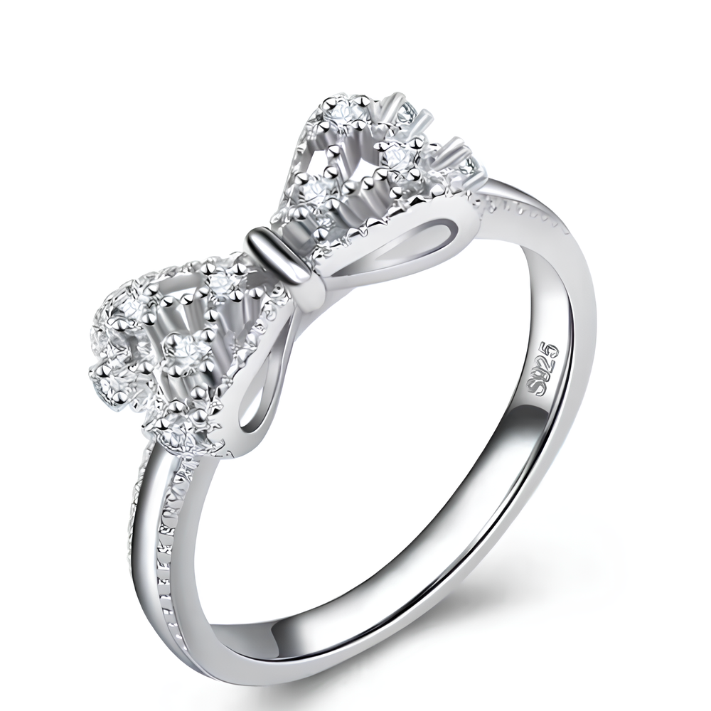"Sparkle Bow" Ring