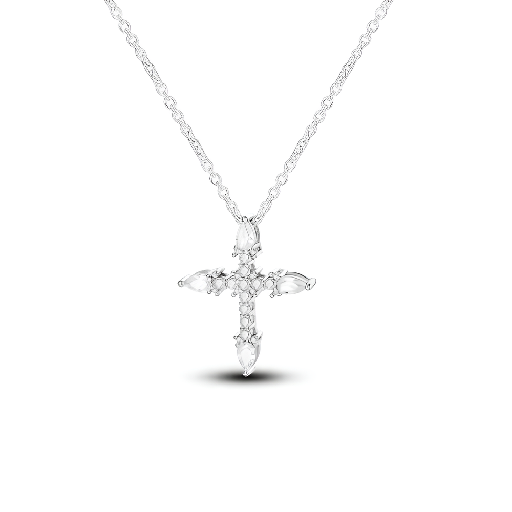 "Crystal Cross" Kette
