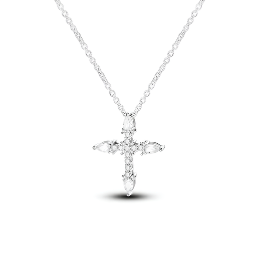 "Crystal Cross" Kette