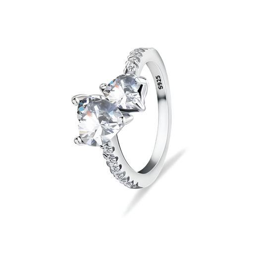 "Twin Hearts" Ring