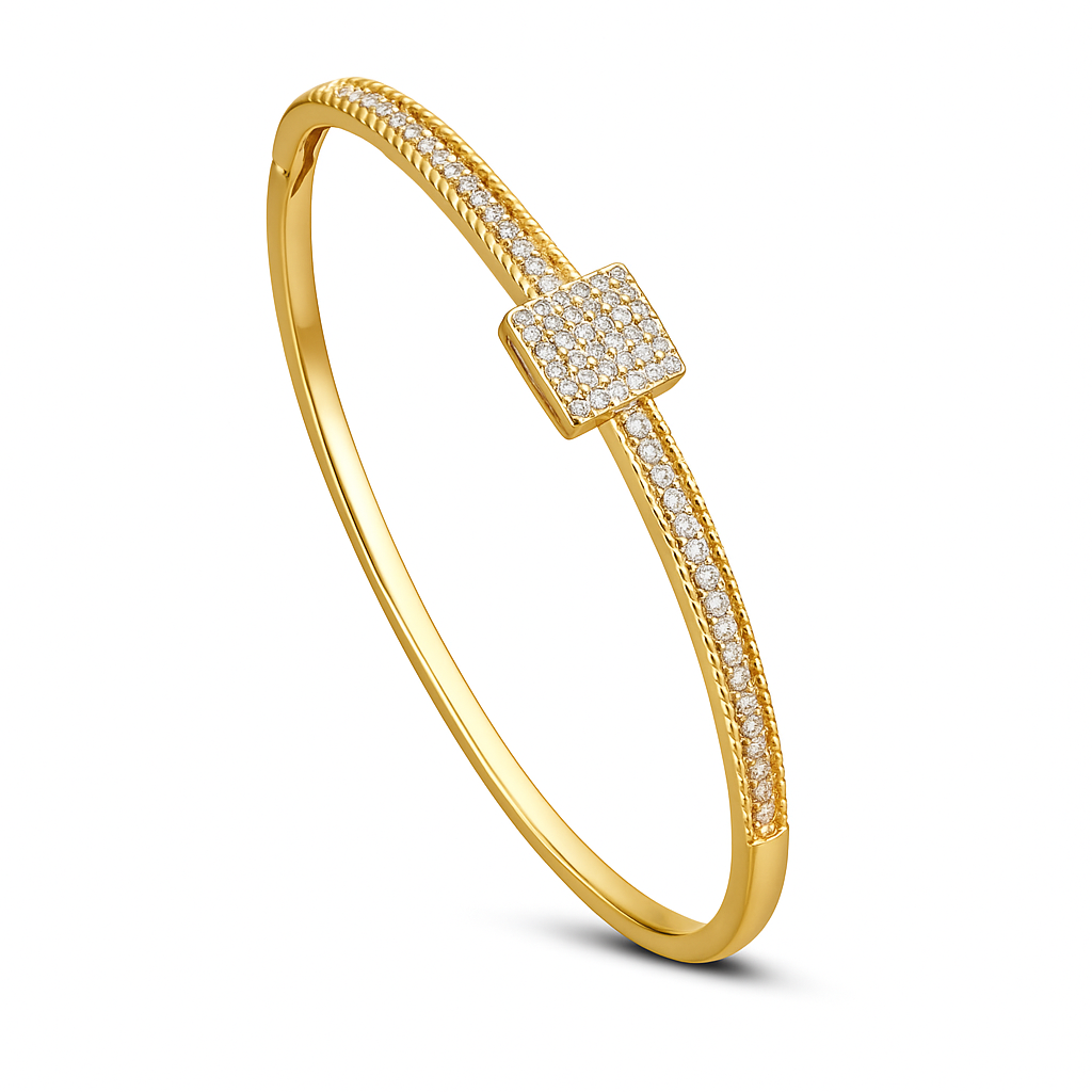 “Golden Square” Bangle