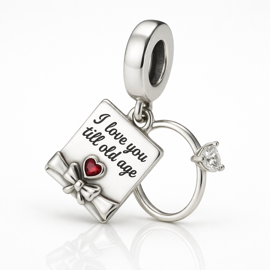 "I love you till old age" charm