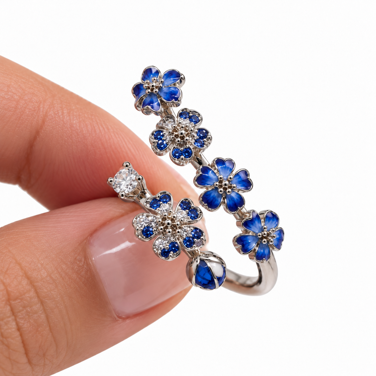 "Blue Blossom" Ring