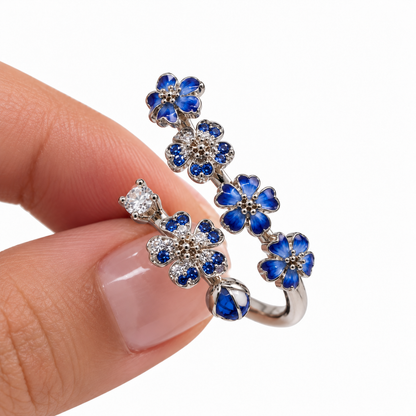"Blue Blossom" Ring
