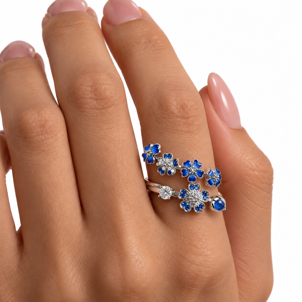 "Blue Blossom" Ring