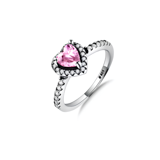 “Rosy Halo” Ring