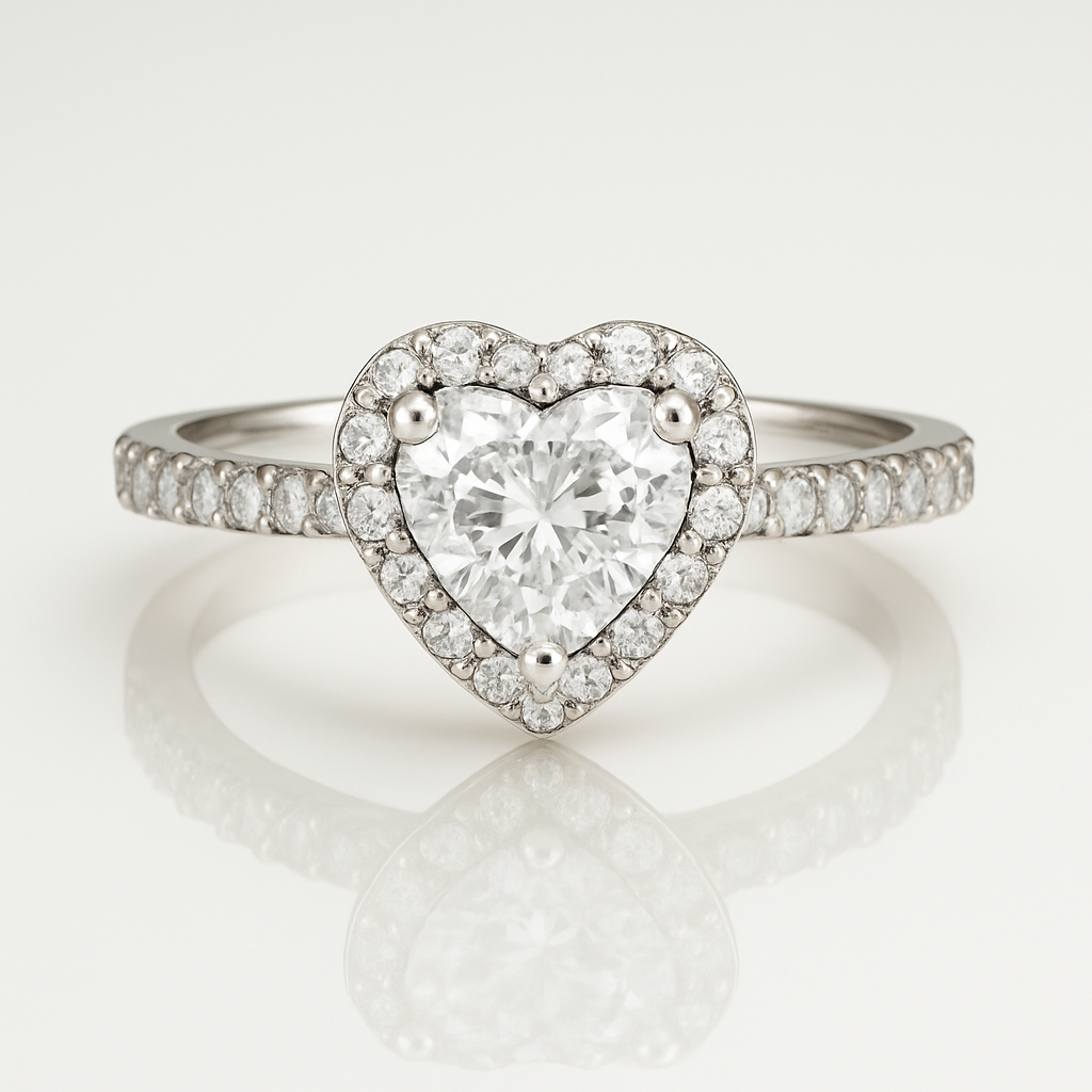 “Rosy Halo” Ring