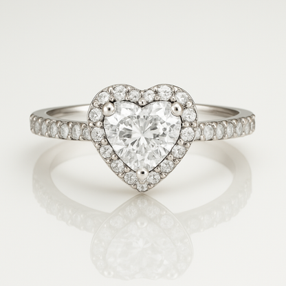 “Rosy Halo” Ring